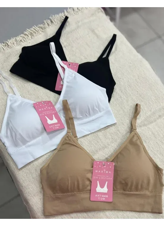 CORPIÑO BRETEL FINO SIN COSTURA Maxima Lingerie Conjuntos/Corpiños