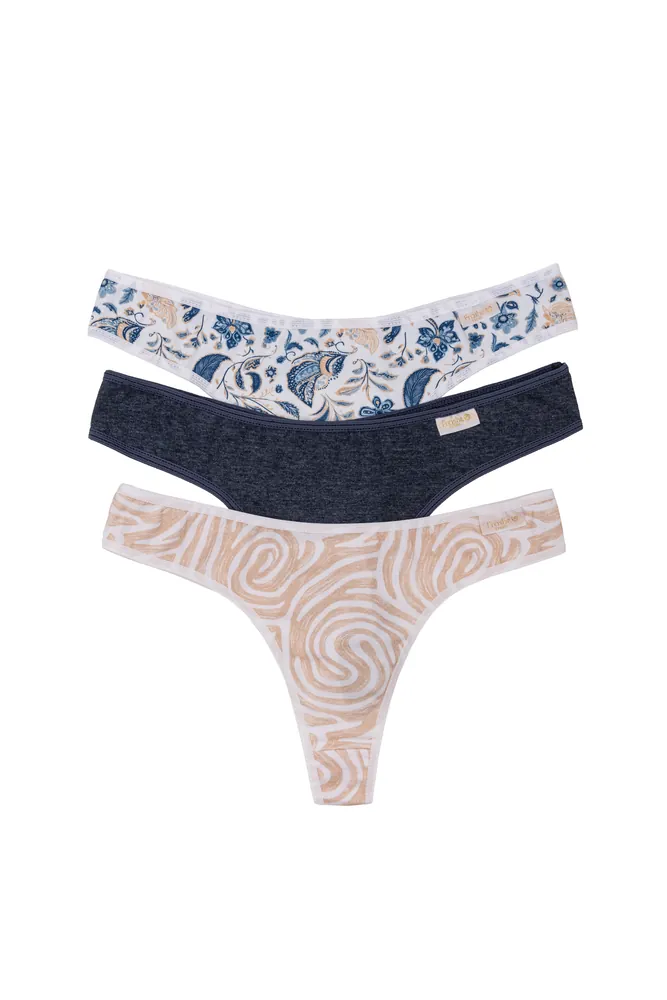FRASHE 5013 PACK X3 COLALESS DE ALG Y LYCRA LINEA MEDITERRANEO