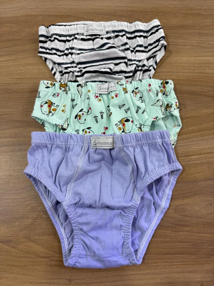 ANTILLAS 1700 PACK X3 SLIP DE NIÑO ALG Y LYCRA