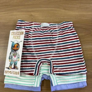 ANTILLAS 3700 PACK X3 BOXER DE NIÑO ALG Y LYCRA