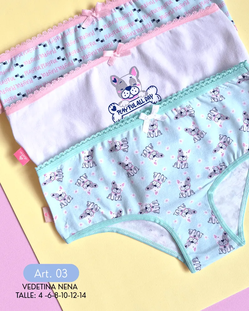 SAYKA 10003 PACK X3 BOMBACHAS DE NENA