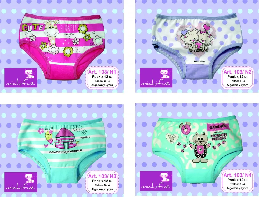 MICHIFUZ BOMBACHAS DE BEBE X6