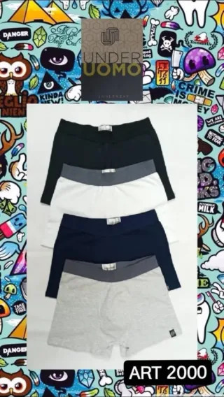 UNDERUOMO 2000 BOXER LISO ALG Y LYCRA