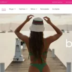 Captura de la nueva web de Michi Lenceria, con logo, menu de categorias y banner de la coleccion de mujer.